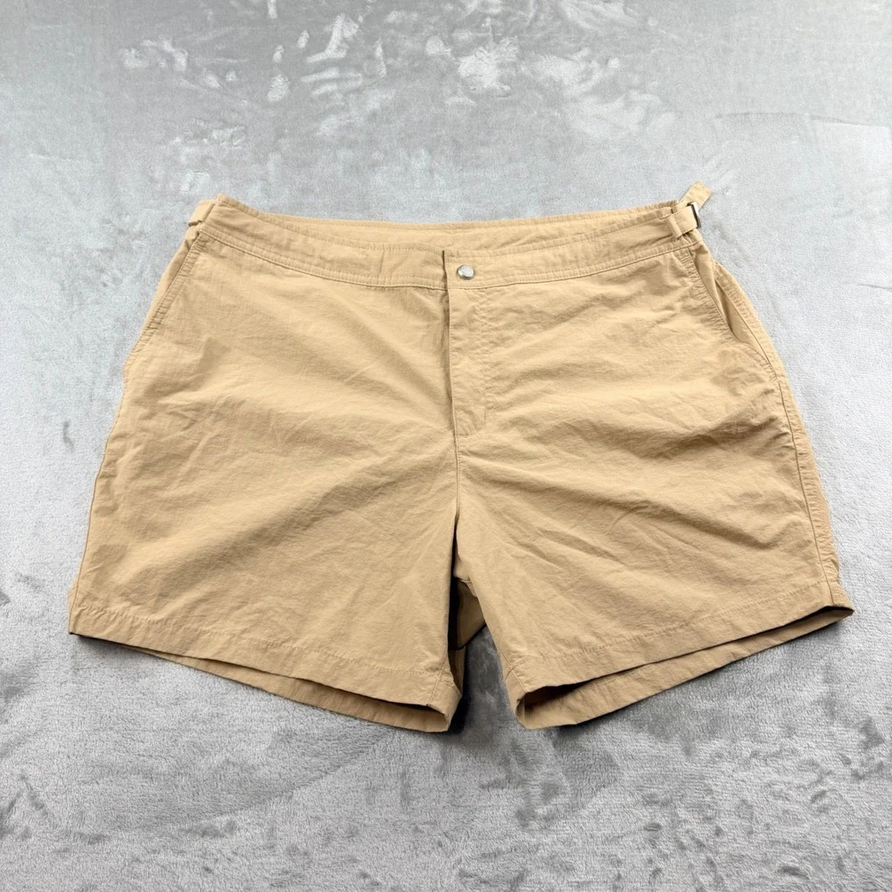 Calvin Klein Swimwear Tan Nylon Board Shorts Men's Large Beige Beach Pool Summer